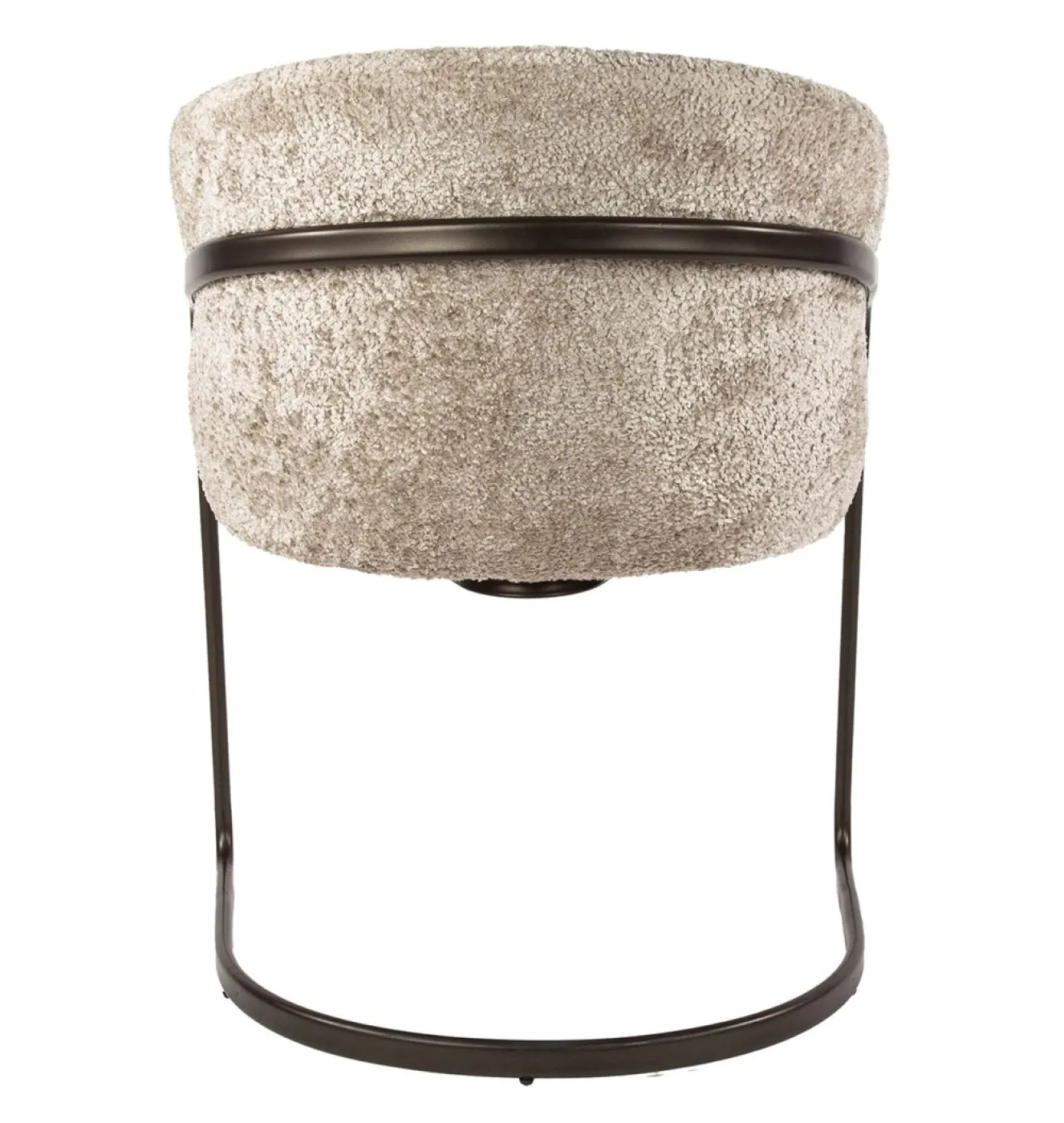 2er Set Stuhl Harmony | mit Schwinger-Gestell | Alura-Stoff / Chenillegewebe | sand