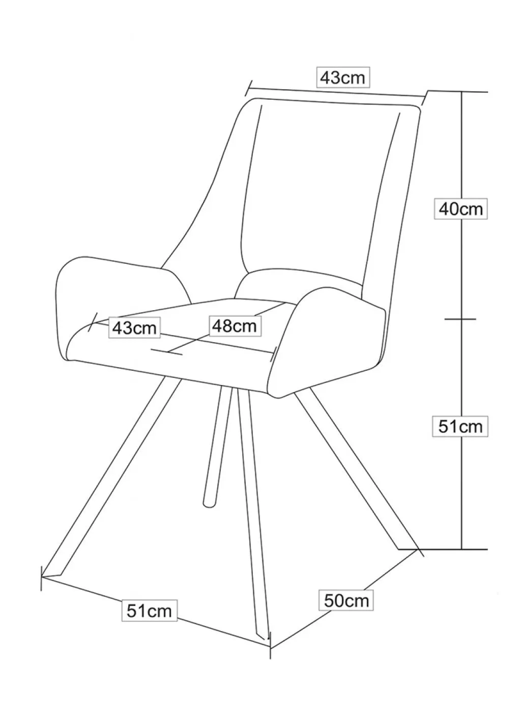 2er Set Stuhl Helen | Webstoff | anthrazit