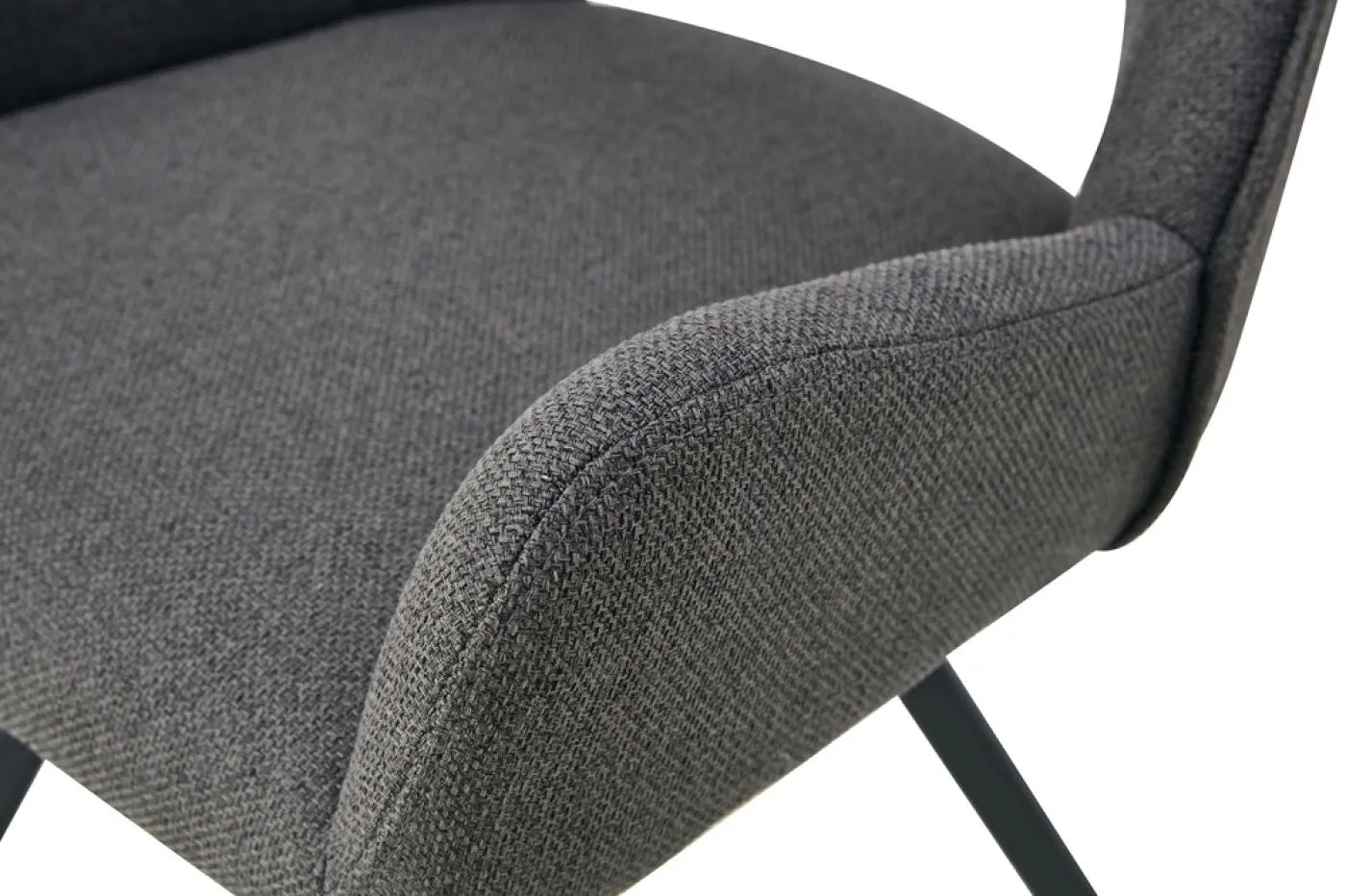 2er Set Stuhl Helen | Webstoff | anthrazit