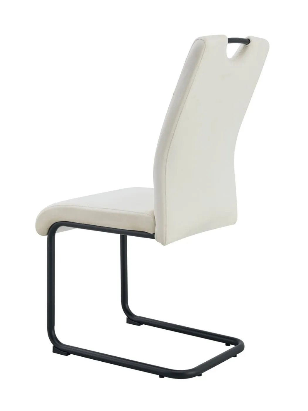 2er Set Stuhl Lisa | Samtbezug | creme