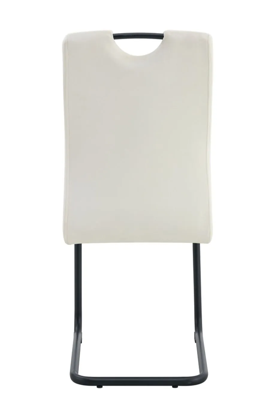 2er Set Stuhl Lisa | Samtbezug | creme