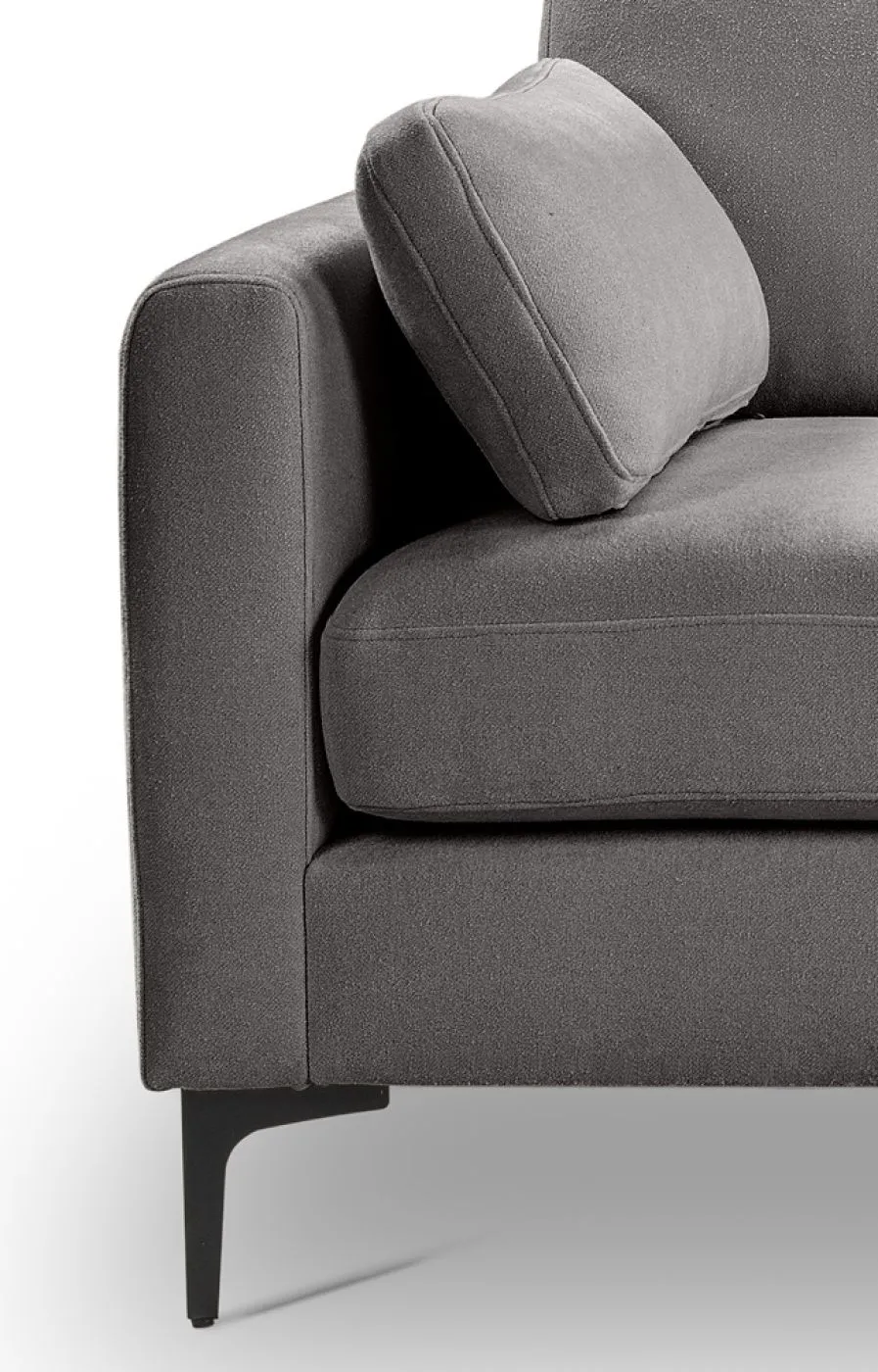3,5-Sitzer Polstersofa Venti | 225cm | Webstoff | hellgrau