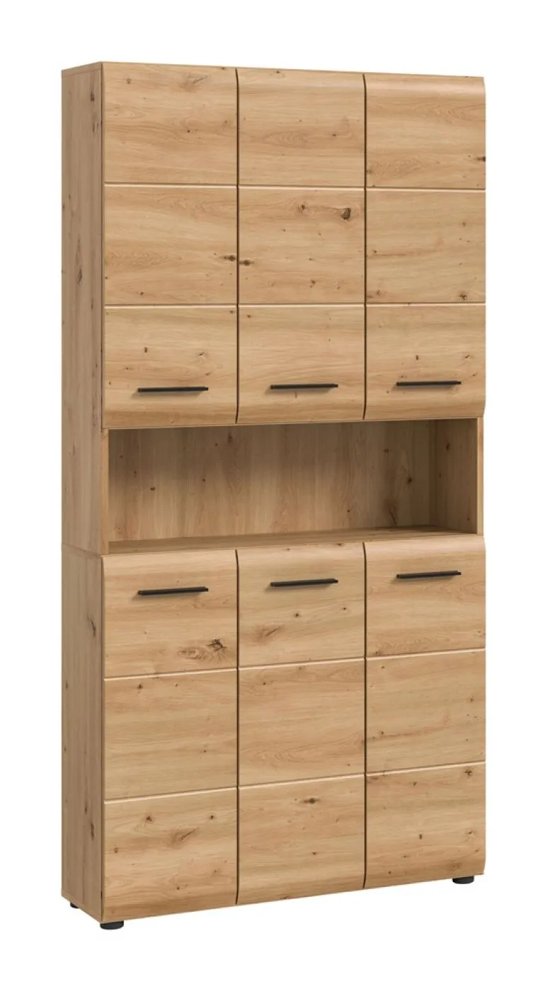 Bad Set Ice 10 | 3-teilig | Artisan Oak mit Badaufsatzleuchte