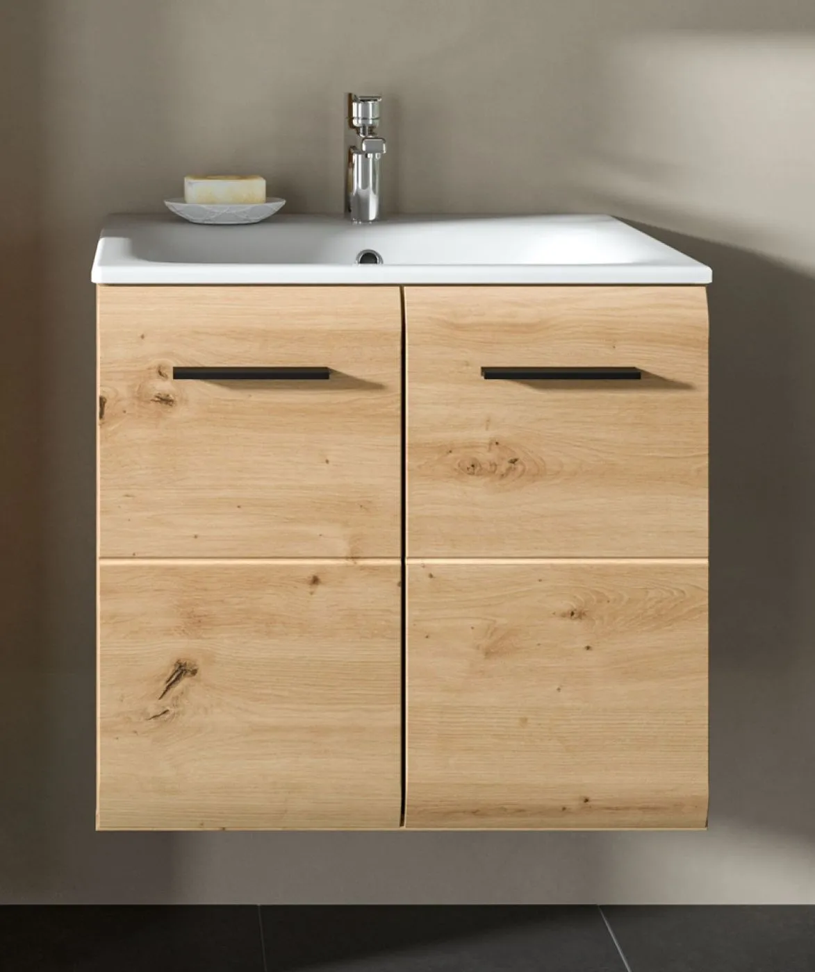 Bad Set Ice 10 | 3-teilig | Artisan Oak ohne Beleuchtung