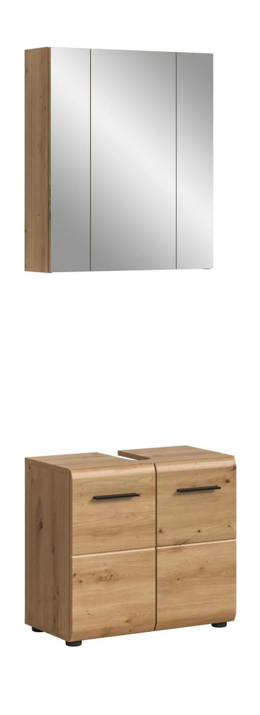 Bad Set Ice 2 | 2-teilig | Artisan Oak ohne Aufsatzleuchte