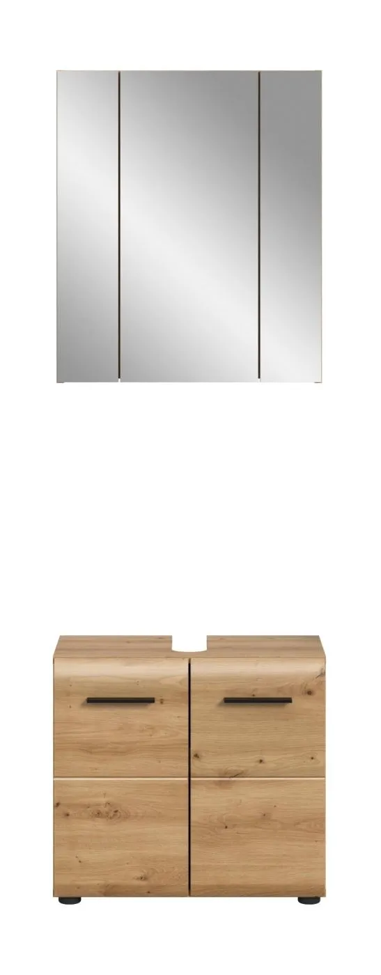 Bad Set Ice 2 | 2-teilig | Artisan Oak ohne Aufsatzleuchte