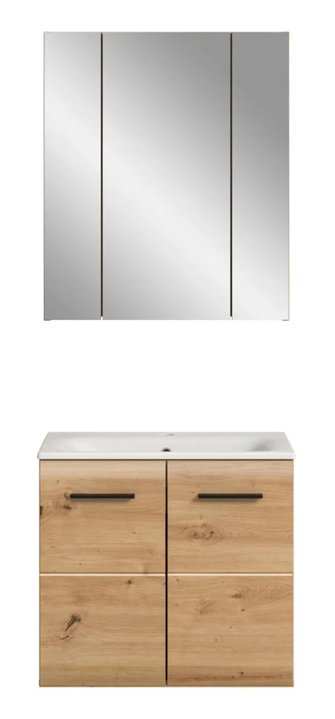 Bad Set Ice 3 | 2-teilig | Artisan Oak | inkl. Waschbecken