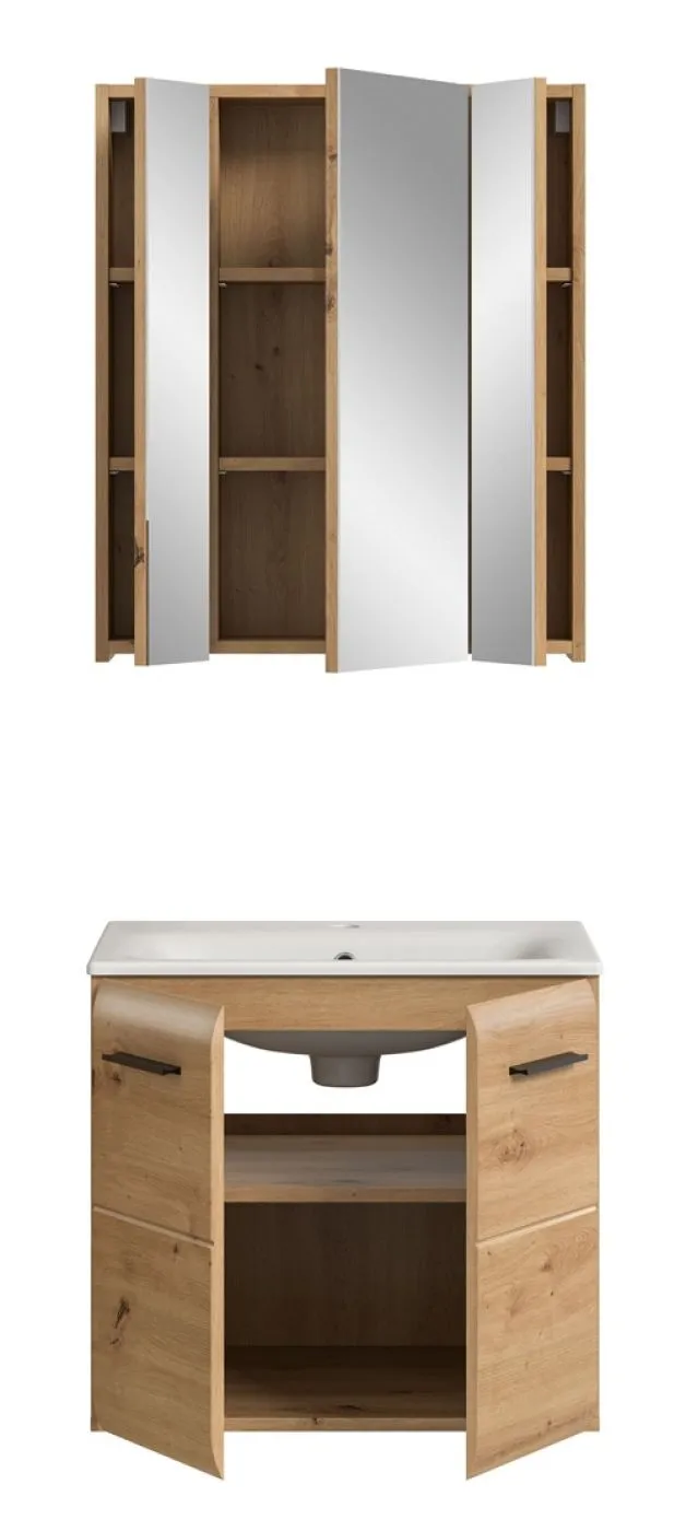 Bad Set Ice 3 | 2-teilig | Artisan Oak | inkl. Waschbecken