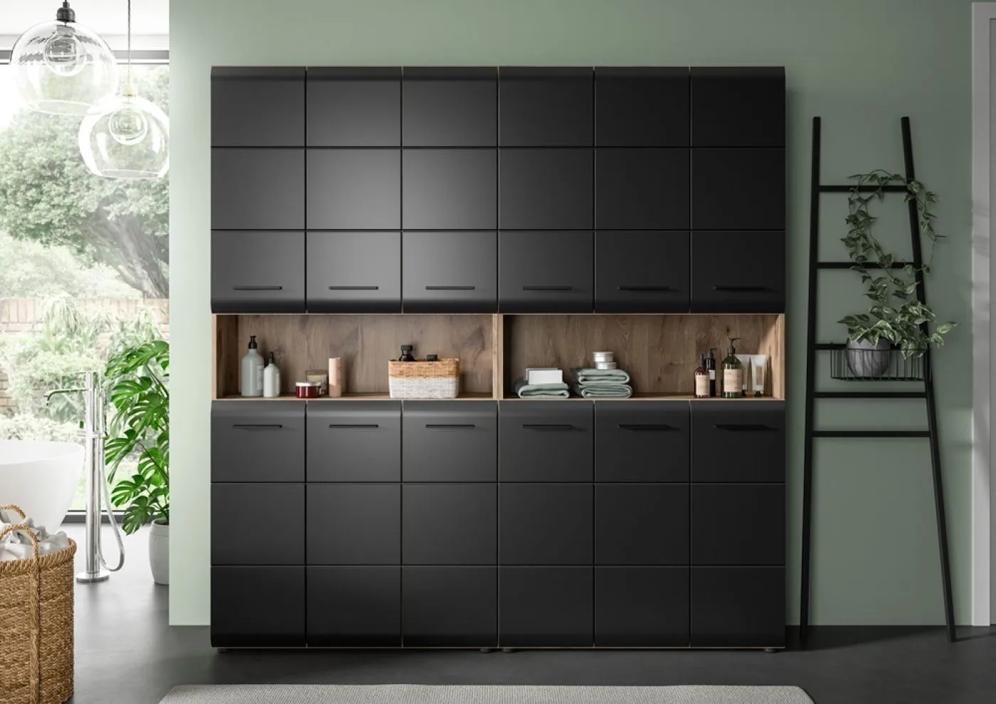 Bad Set Ice 3 | 2-teilig | Nox Oak / schwarz matt