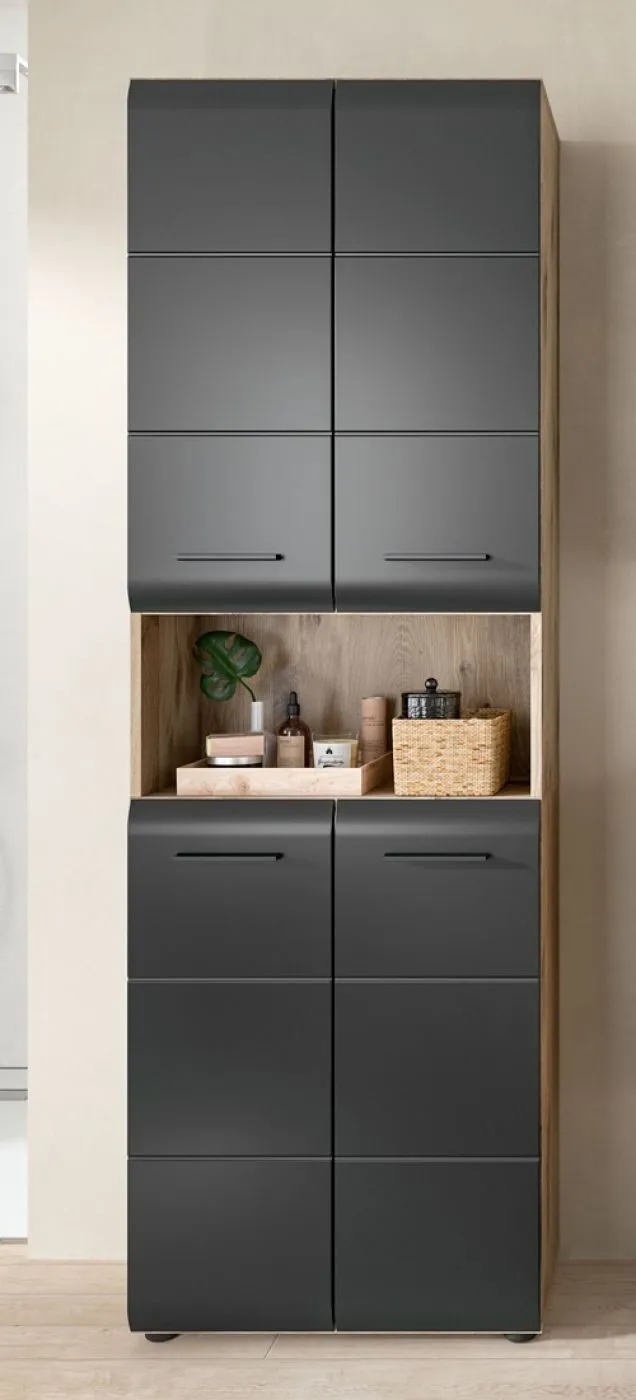 Bad Set Ice | 3-teilig | Nox Oak / schwarz matt ohne