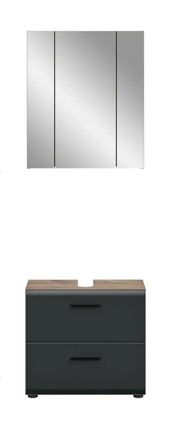 Bad Set Ice 9 | 2-teilig | Nox Oak / schwarz matt