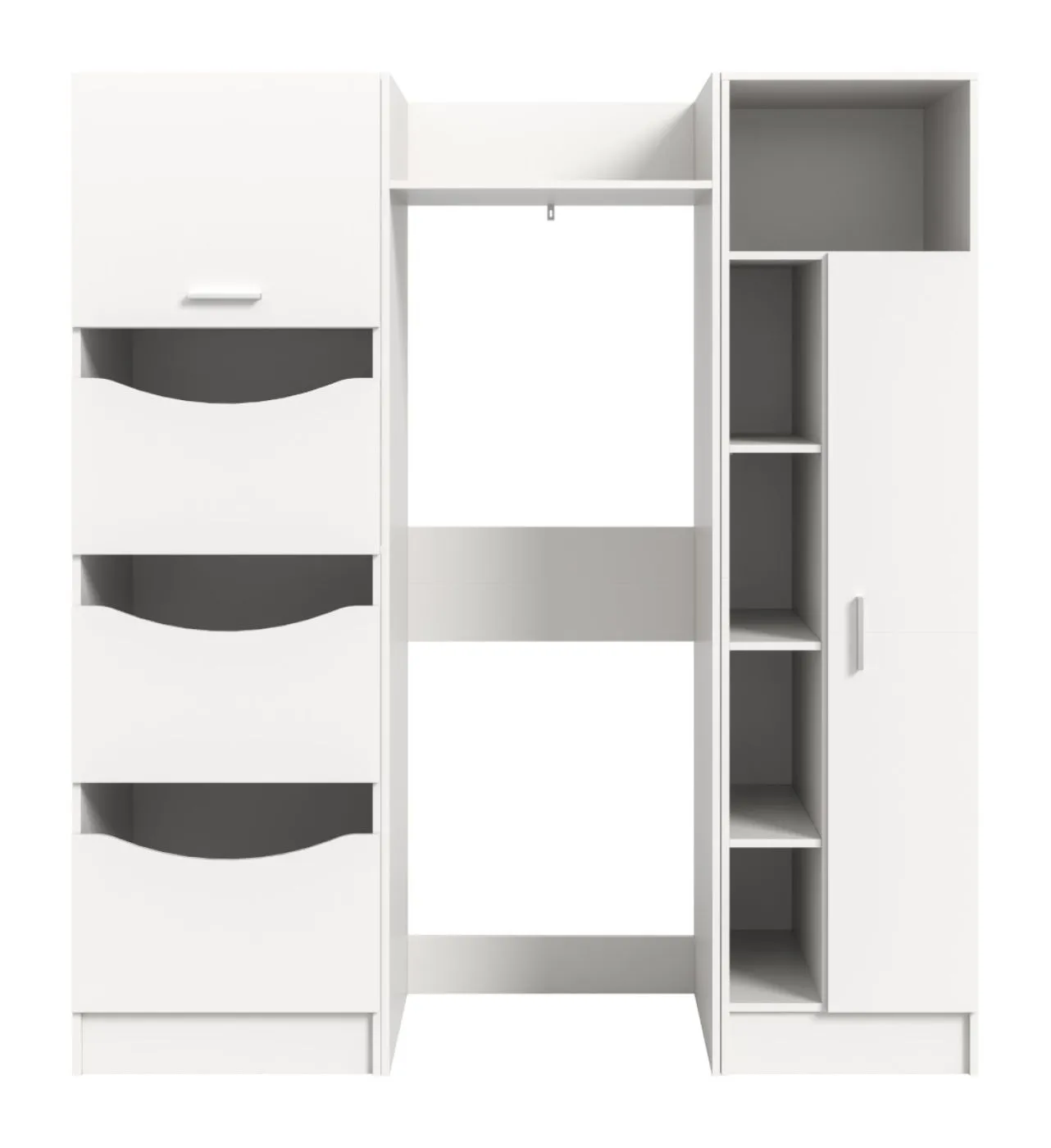 Bad Set Waschmaschinenschrank Set Free 1 | 3-teilig | weiß