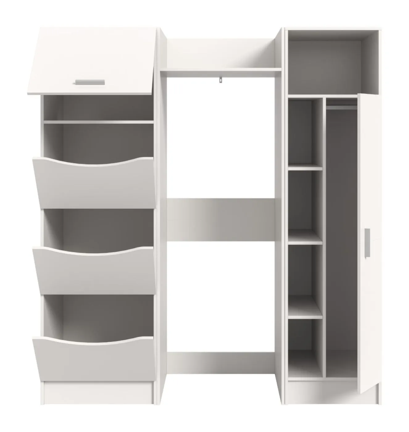Bad Set Waschmaschinenschrank Set Free 1 | 3-teilig | weiß