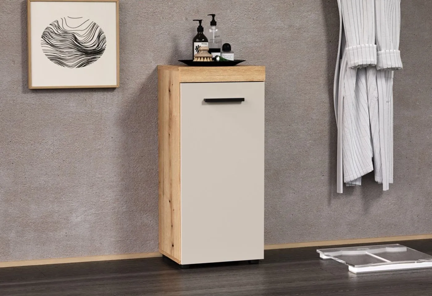 Badezimmer Kommode Ivrea, Kaschmir Dekor – Ansicht 7