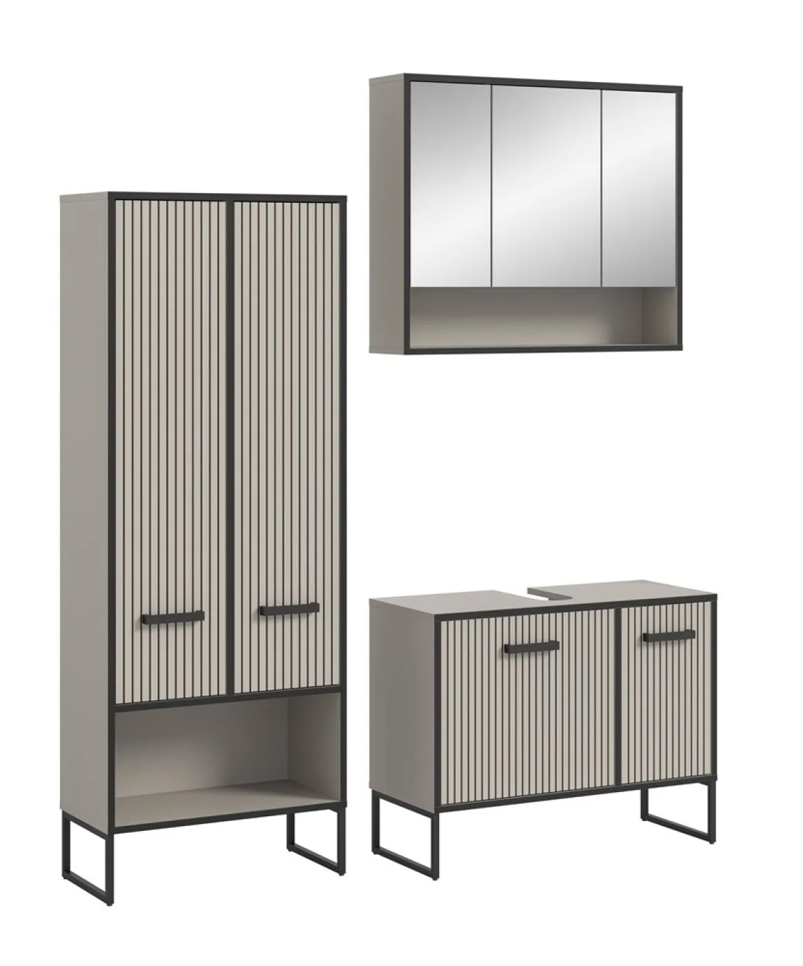 Badezimmer-Set Bagno 3 | Kaschmir | 3-teilig