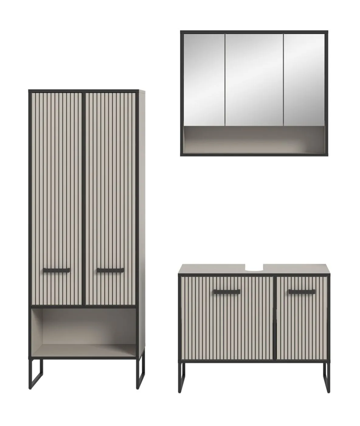 Badezimmer-Set Bagno 3 | Kaschmir | 3-teilig