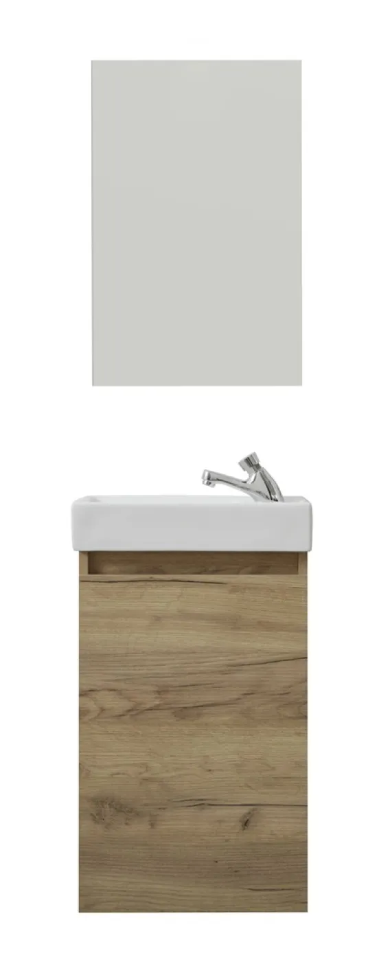 Badezimmer-Set Champ Bad inkl. Waschbecken Artisan Eiche 2-teilig