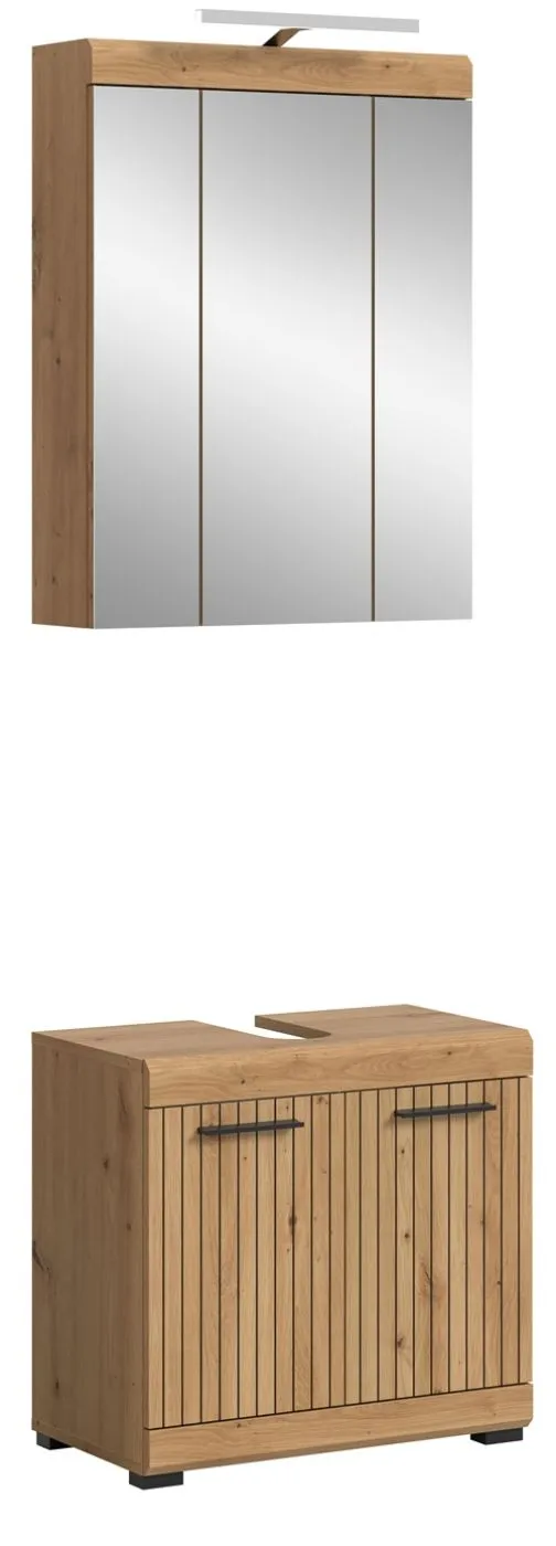 Badezimmer-Set Scout 2 | Artisan Eiche | 2-teilig ohne Aufsatzleuchte