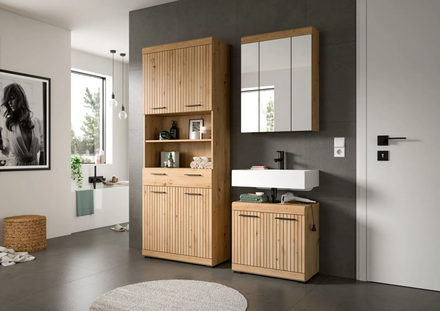 Badezimmer-Set Scout 2 | Artisan Eiche | 3-teilig