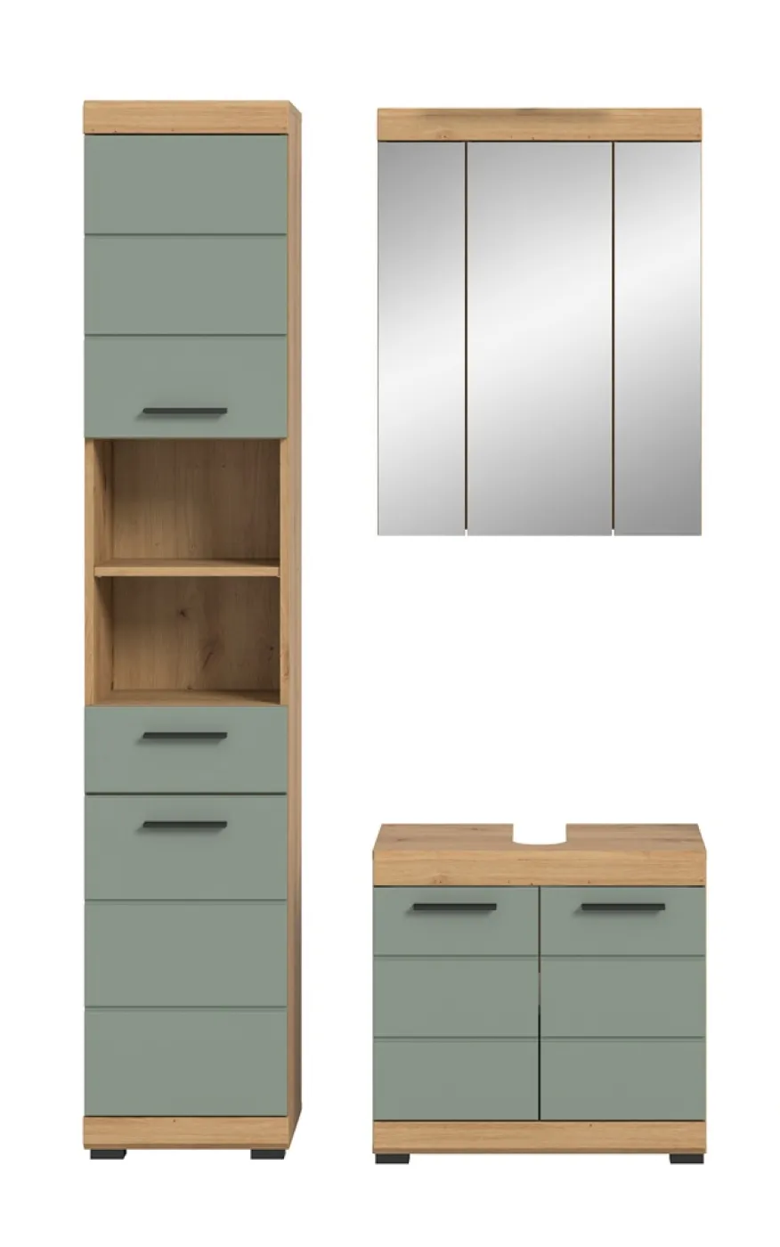 Badezimmer-Set Scout 2 | Salbei / Artisan Eiche | 3-teilig
