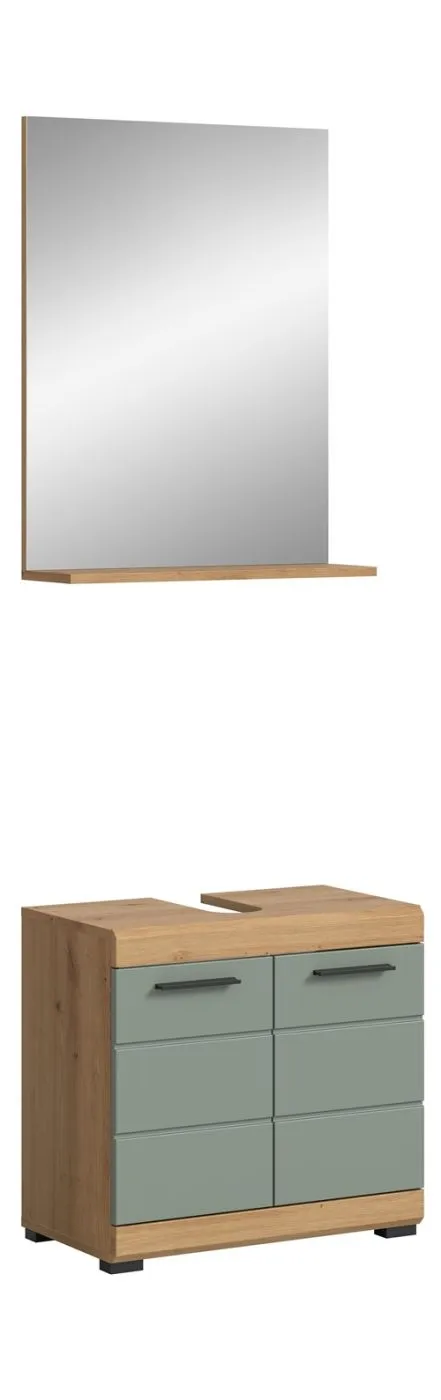 Badezimmer-Set Scout | Salbei / Artisan Eiche | 2-teilig 1a