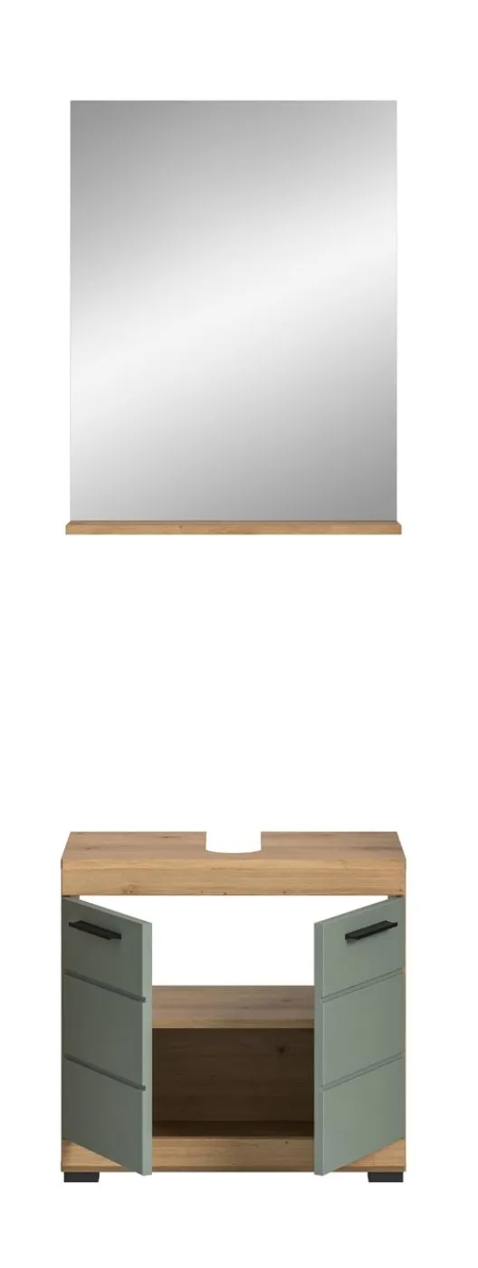 Badezimmer-Set Scout | Salbei / Artisan Eiche | 2-teilig 1a