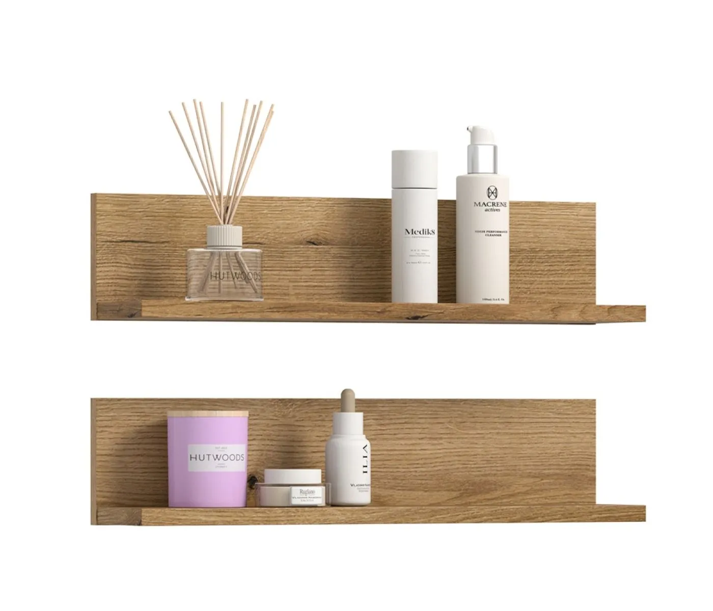 Badkombination Bad Set Aqua | 4-teilig | Sage Green / Evoke Oak