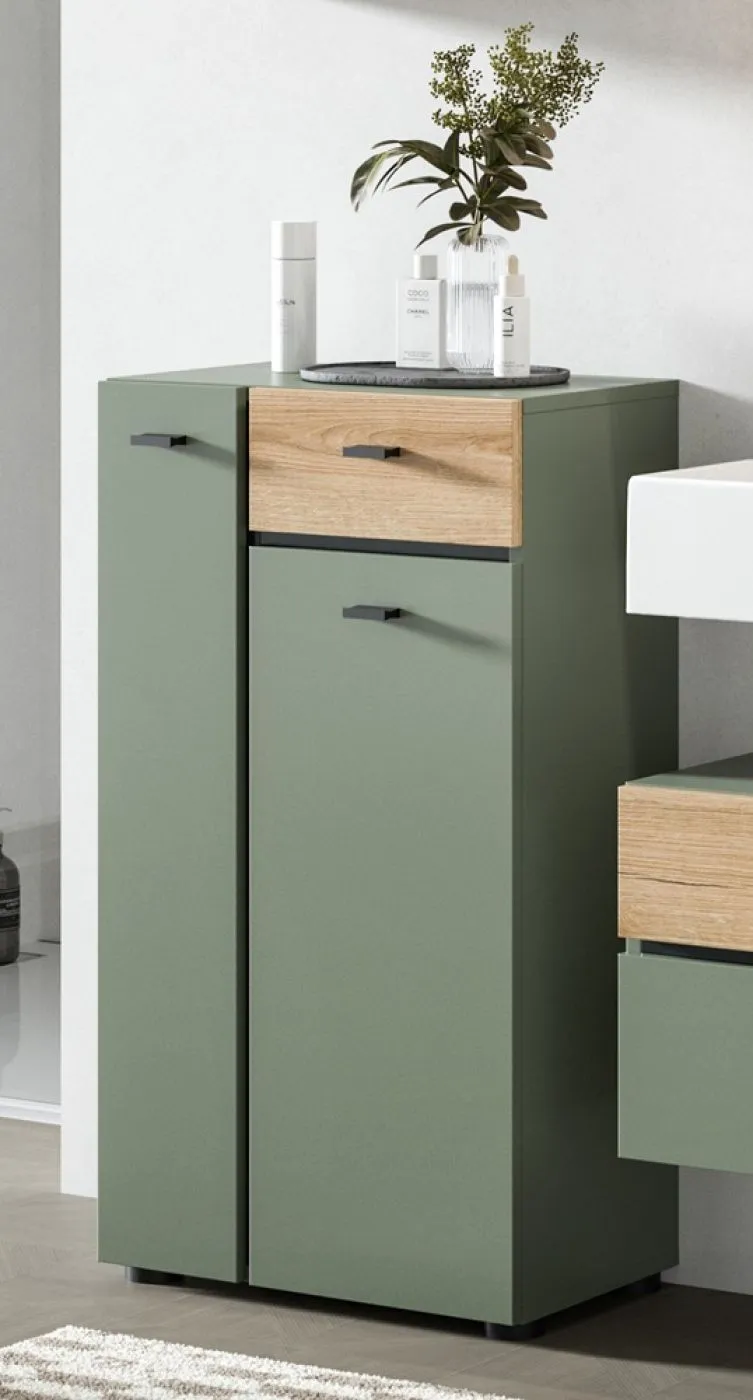 Badkombination Bad Set Aqua | 4-teilig | Sage Green / Evoke Oak ohne