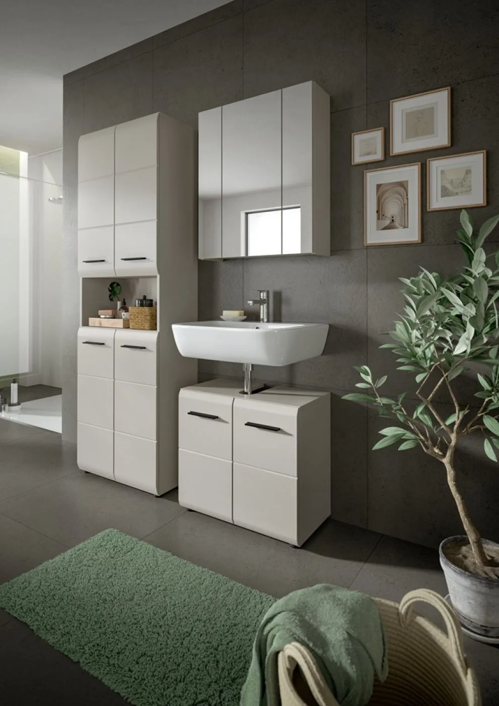 Badkombination Bad Set Ice | 3-teilig | Kaschmir