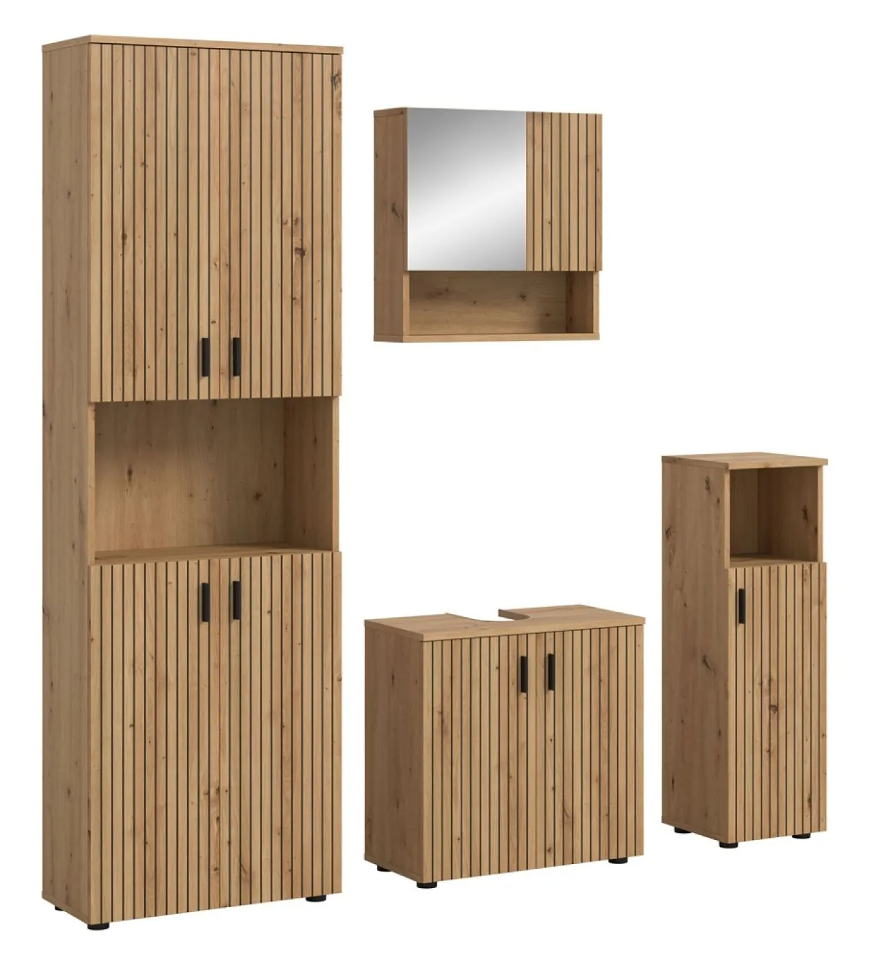 Badkombination Mone | 4-teilig | Artisan Oak