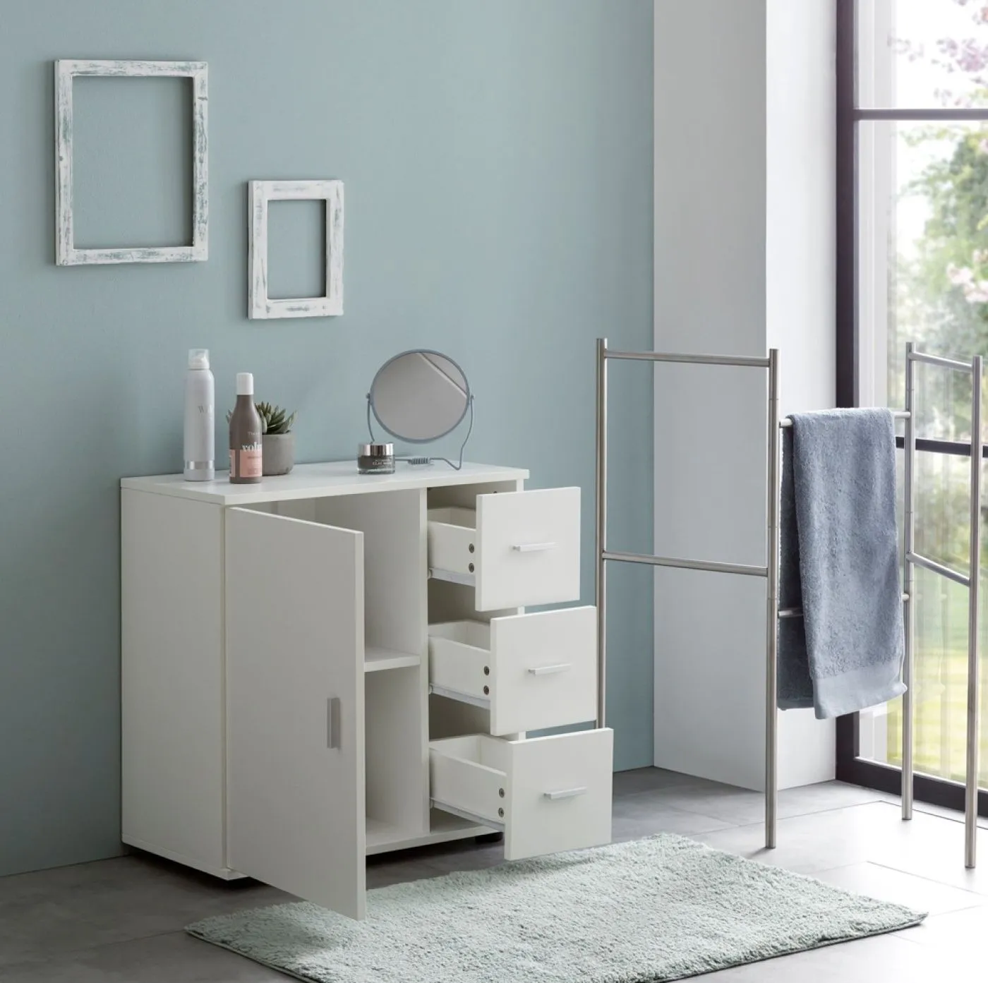 Badschrank Badkommode Zero | weiß