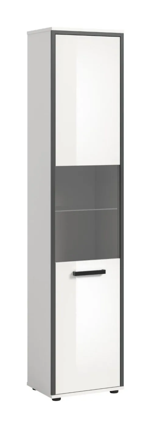 Badschrank Kojak 2 | weiß / weiß Hochglanz | ohne Beleuchtung