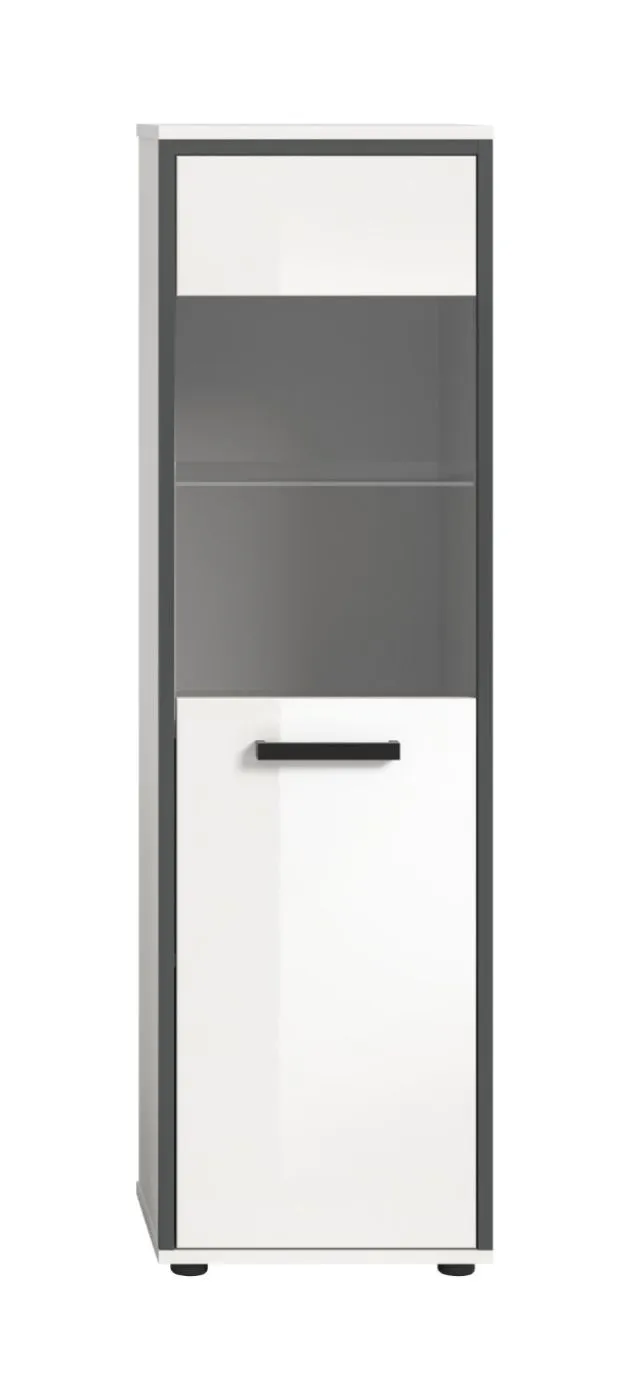 Badschrank Kojak | weiß / weiß Hochglanz | ohne Beleuchtung
