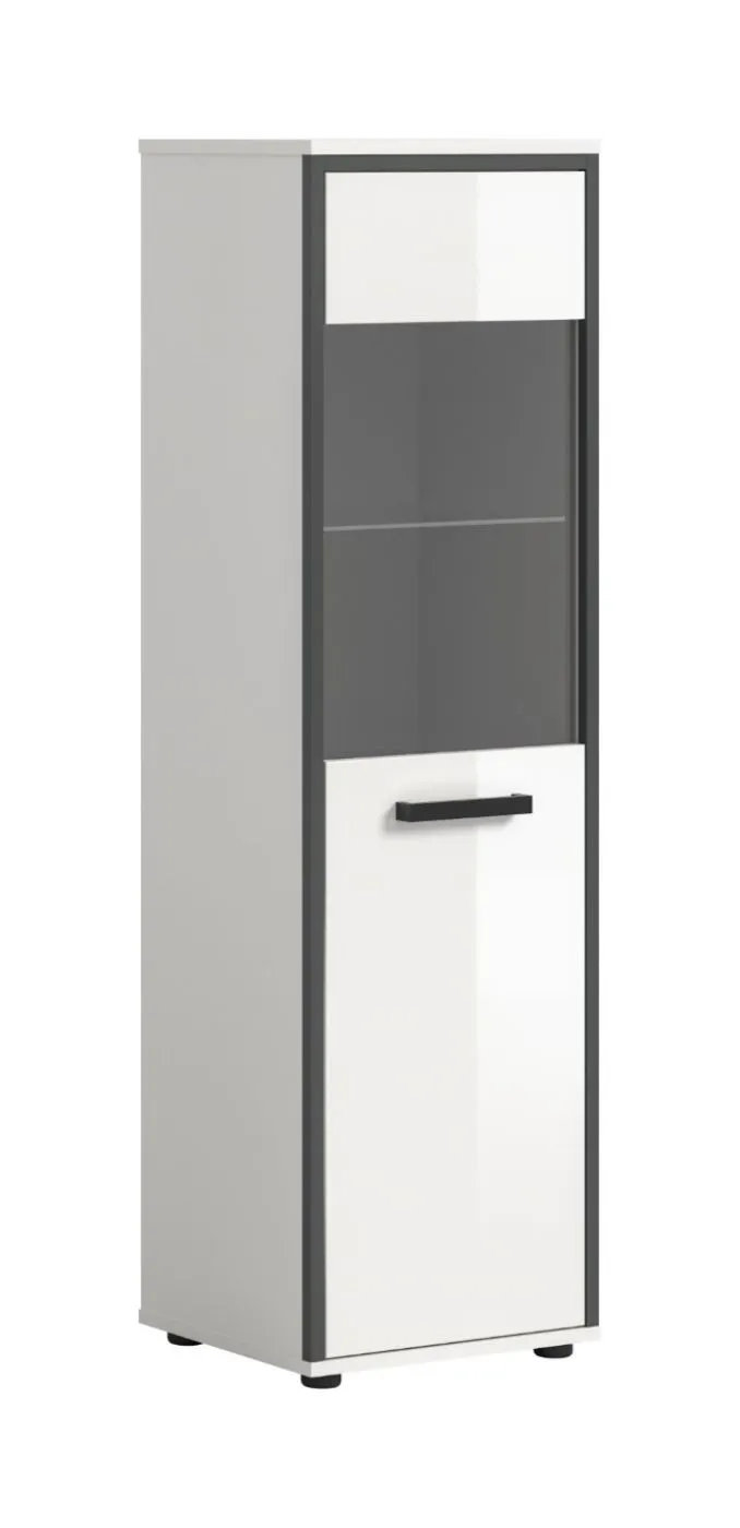Badschrank Kojak | weiß / weiß Hochglanz | ohne Beleuchtung