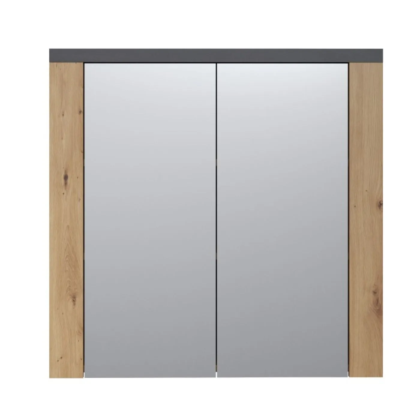 Spiegelschrank Bad Follow | Artisan Eiche / Matera grau ohne LED Aufsatzleuchte