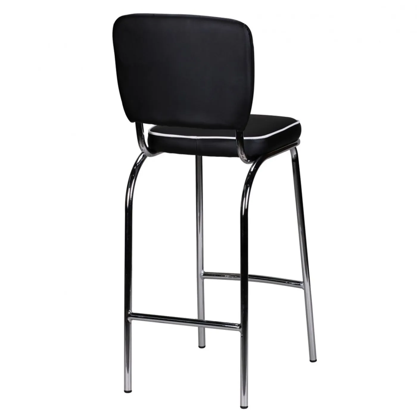 Barstuhl Deni | Retro Vintage | schwarz / weiß