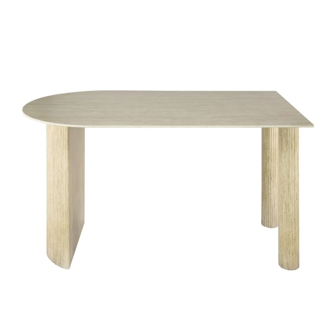Bartisch Devo | 140 cm | Keramik | Travertin