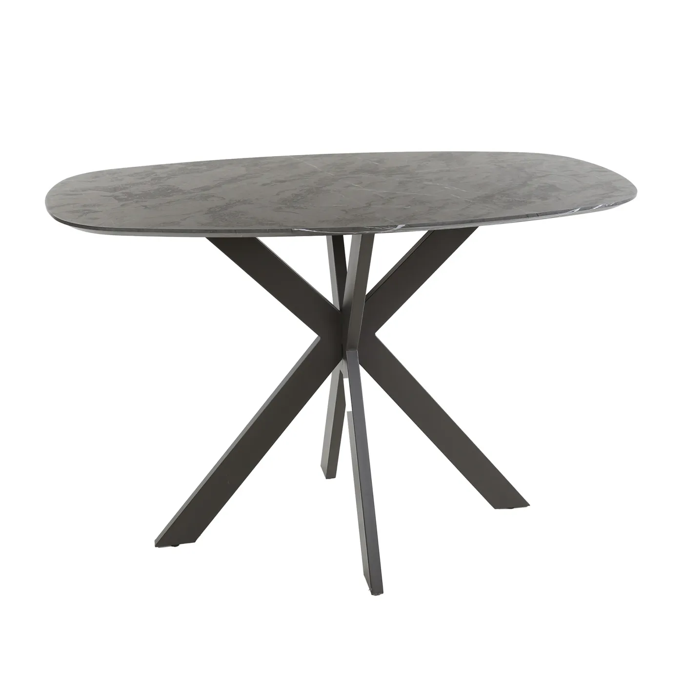 Bartisch Phigo oval | Melamin | schwarzbraun | 140 cm