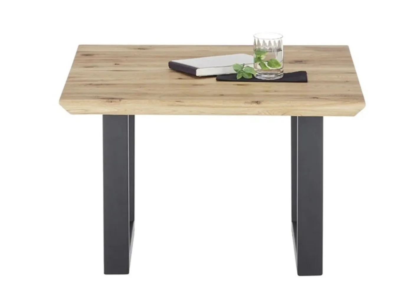Couchtisch Asola | T-Fuß | Eiche / schwarz | 70x45x70