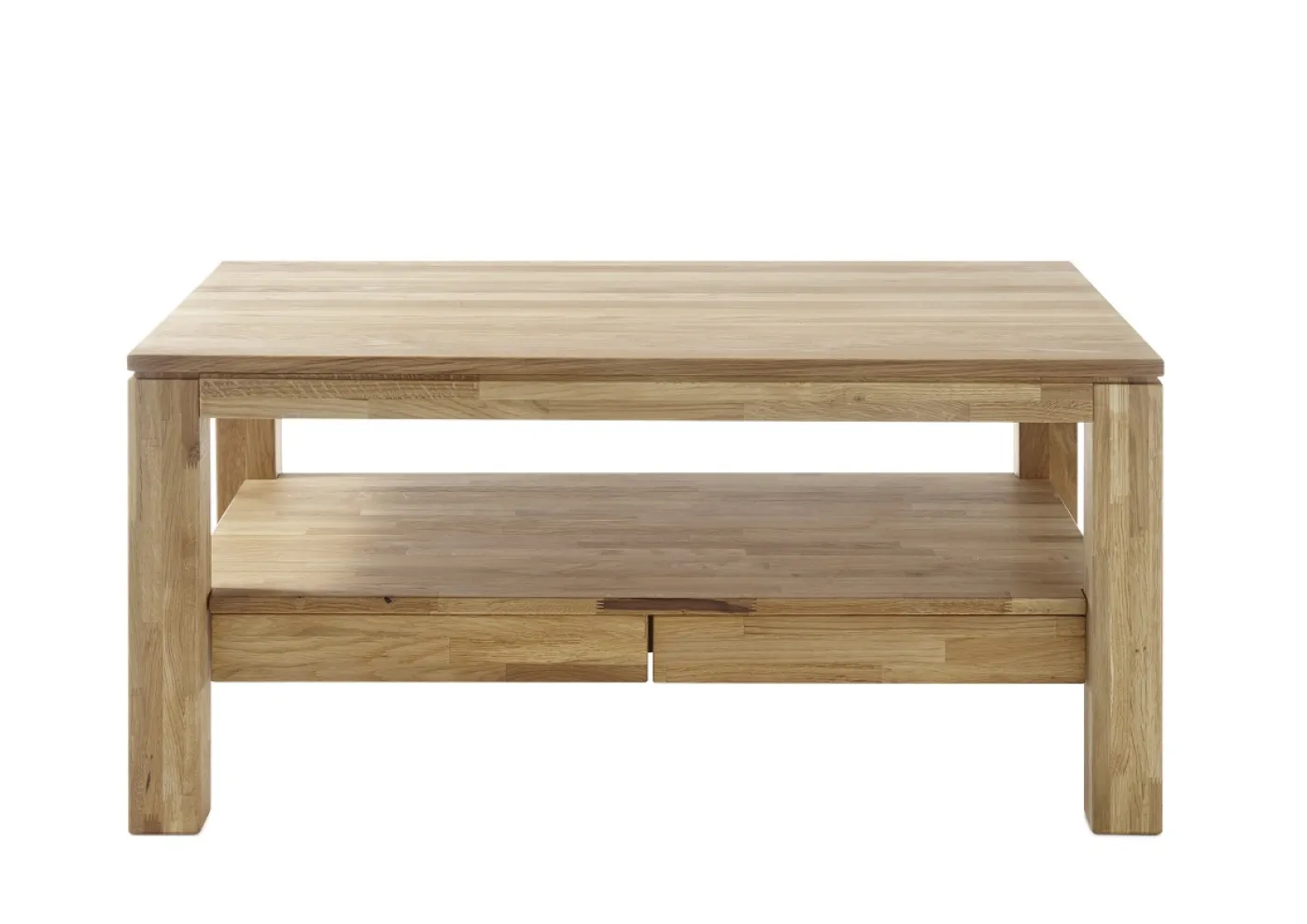 Couchtisch Gordon | Asteiche massiv | mit Schubkästen | 115X70