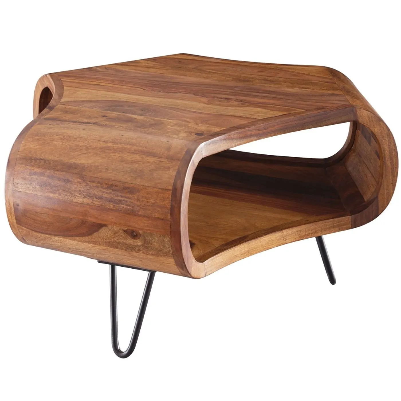 Couchtisch Malaya | 55x55 | Sheesham Holz massiv | braun