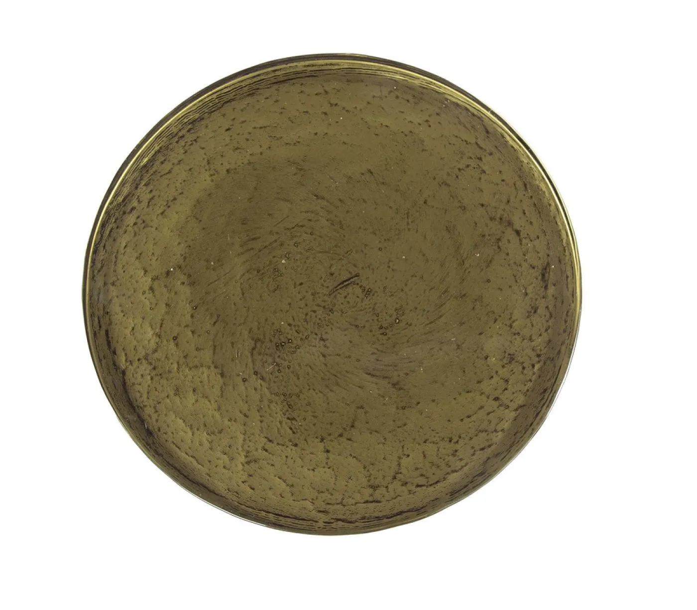 Couchtisch Mira | tropfenförmig | Glas | Antikgold