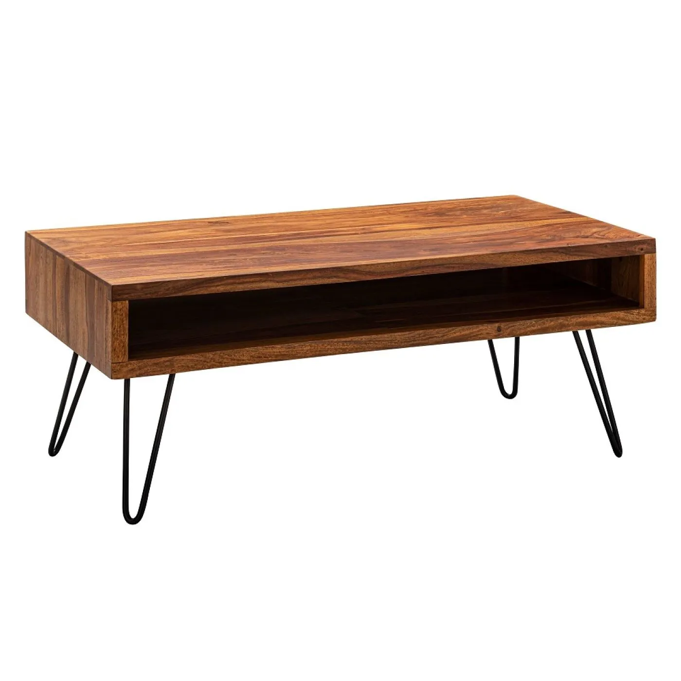 Couchtisch Mito | mit Ablagefach | Sheesham Holz massiv | braun