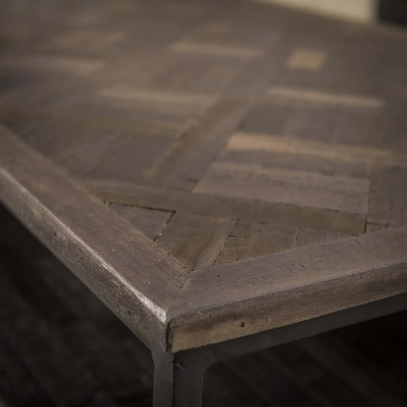 Couchtisch Nagisa | Teakholz massiv | 120x60 | braun / schwarz