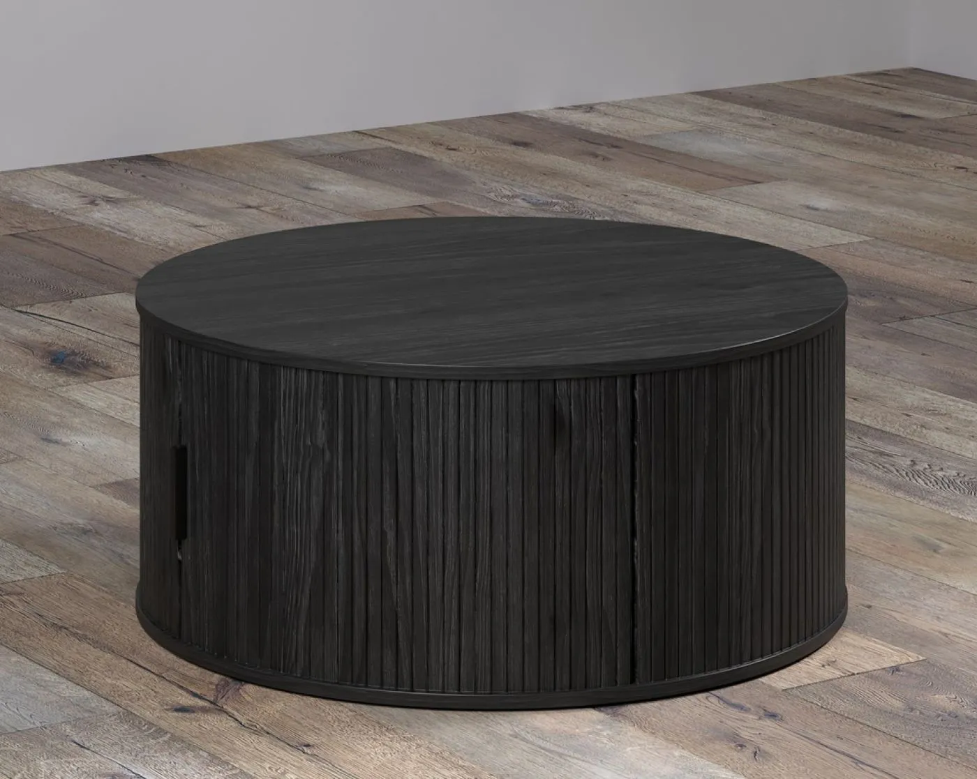 Couchtisch Ronin | Esche Schwarz | rund