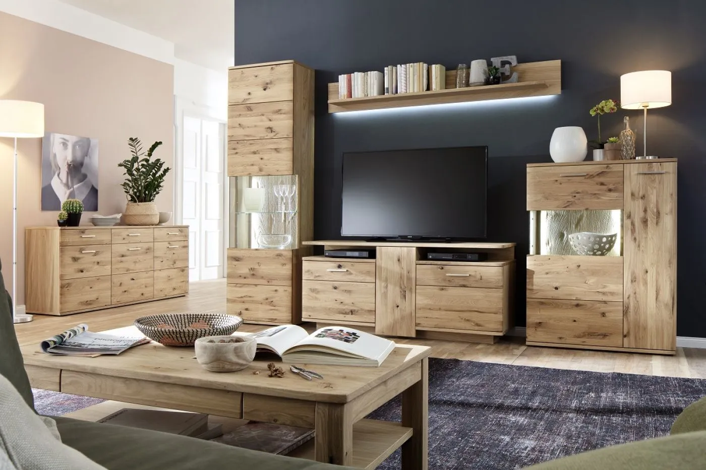 Couchtisch Santori | 115x65 | Eiche Bianco