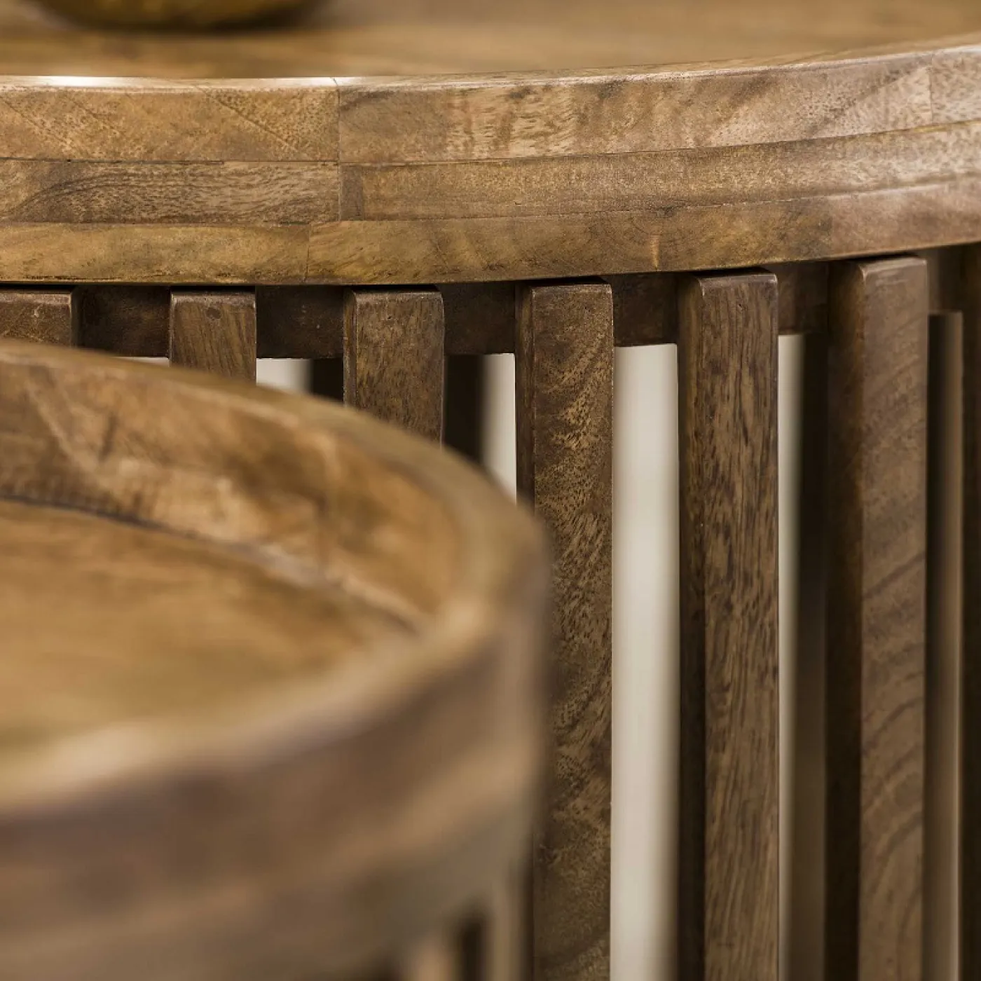 Couchtisch Set Dwina 2-teilig | Ø58/Ø65 | Mangoholz