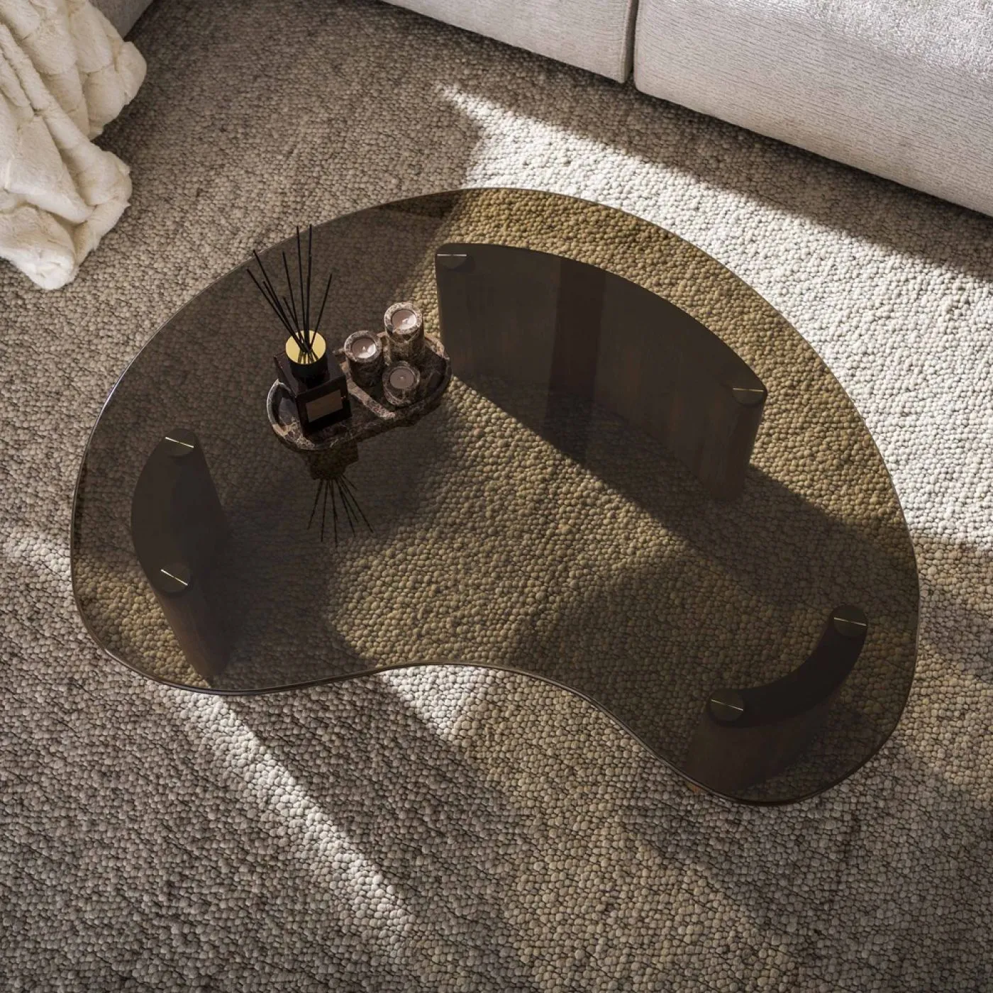 Couchtisch Shades | Monolith | Glas | Bronze