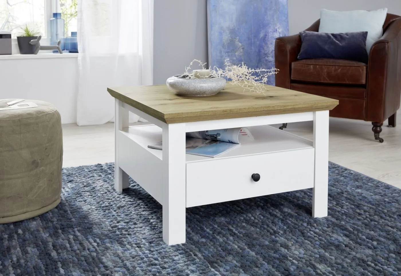 Couchtisch Wohnzimmertisch Universal | Artisan Eiche / weiß