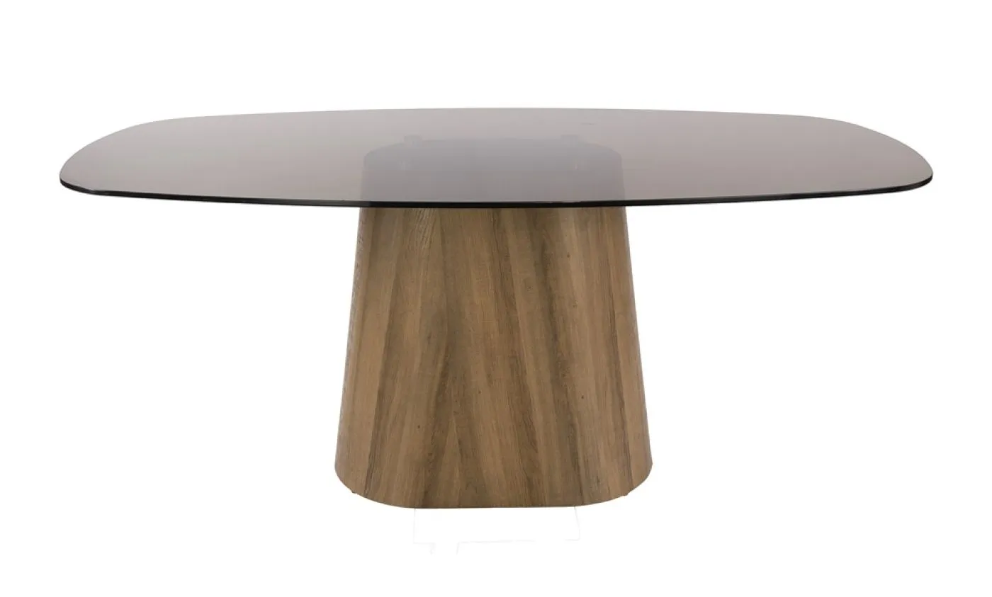 Esstich Shades dänisch oval | 215cm | Glas | Bronze